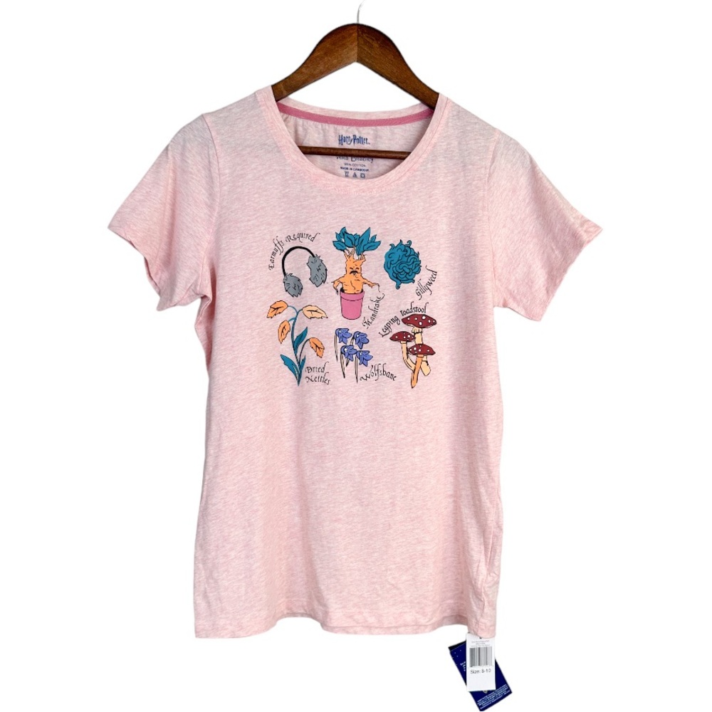 Vera Bradley X Harry Potter Herbology Pink Tee Size Medium - Picture 2 of 9